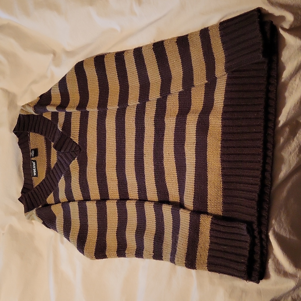 Brown striped sweater